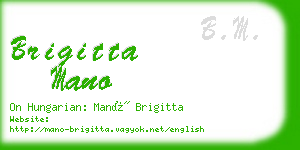 brigitta mano business card